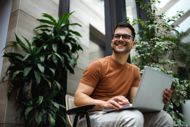 Man on laptop